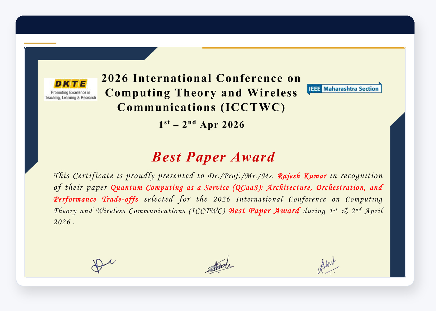 Citi Copper Award